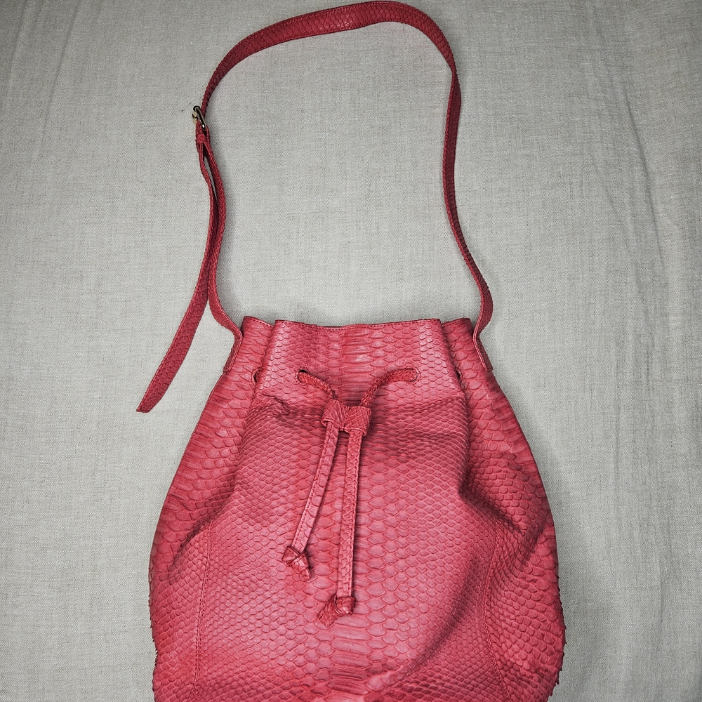 Ximena Kavalekas Genuine Python leather Bucket bag